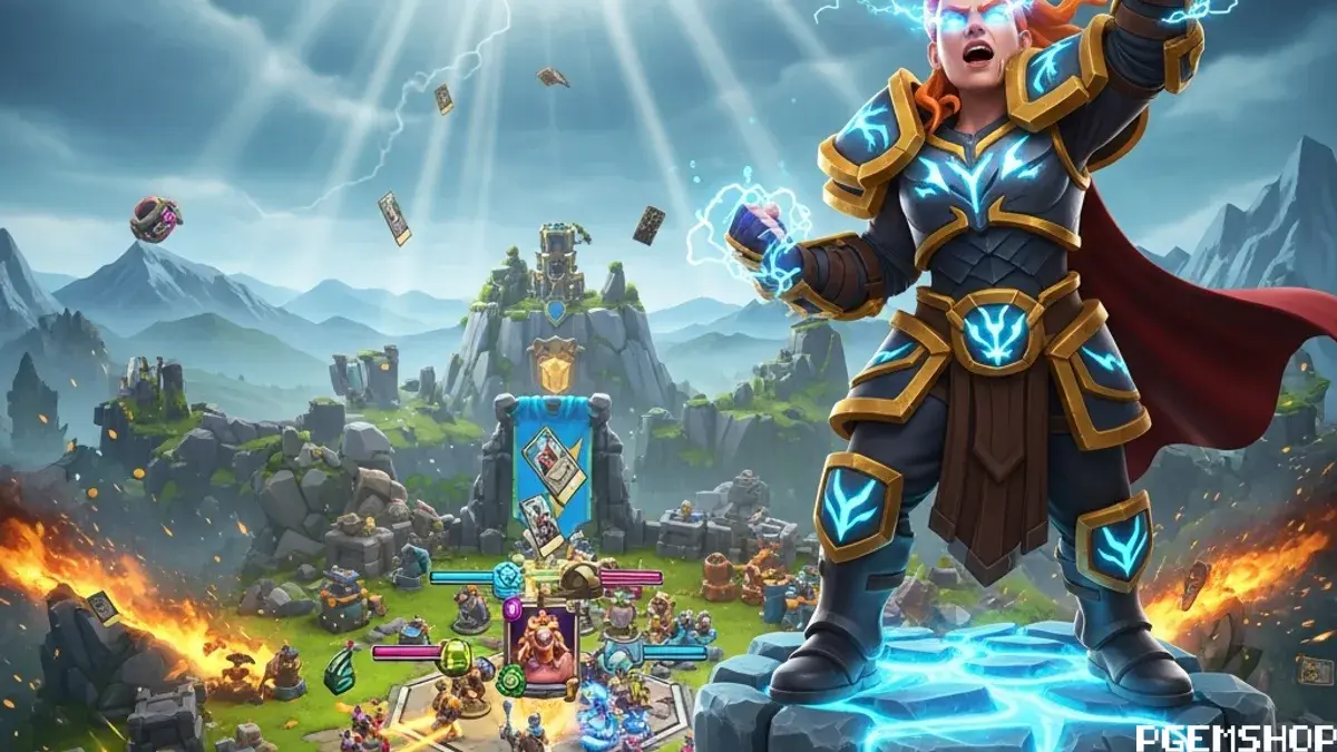 مقاله کلش آف کلنز منفجر شد: فصل جدید The Awesome Quest با کارتبازی و اسکینهای طوفانی! - مجله پی جم شاپ