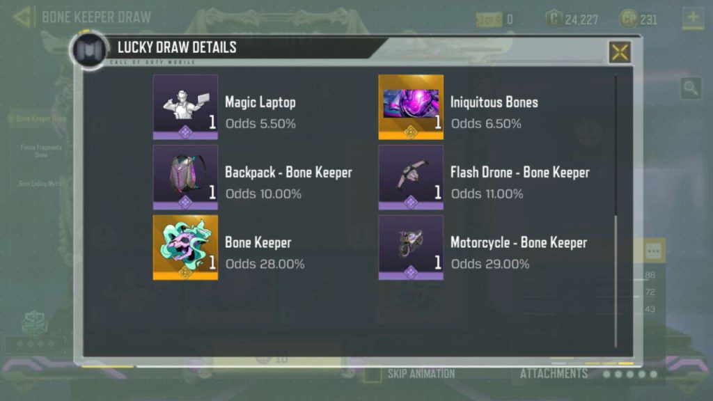 گردونه‌ی شانس Bone Keeper