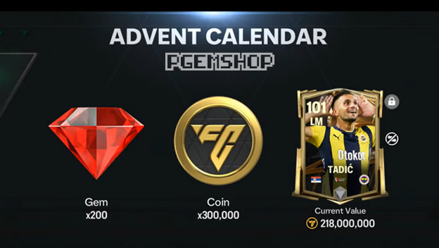 آفر کریسمس اف سی موبایل 2024 FC ADVENT CALENDER 