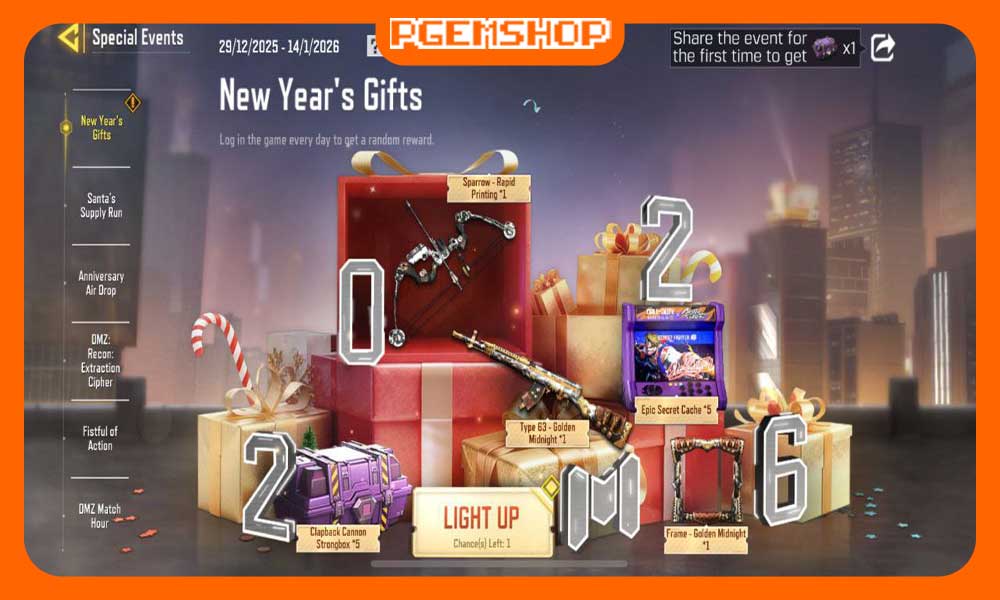 زمان‌بندی-رویداد-New-Year’s-Gifts-در-کالاف-دیوتی-موبایل