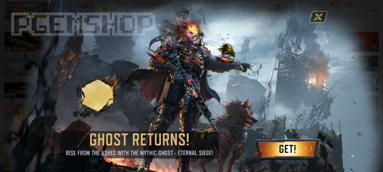 گردونه شانس Ghost mythics در بازی کالاف دیوتی