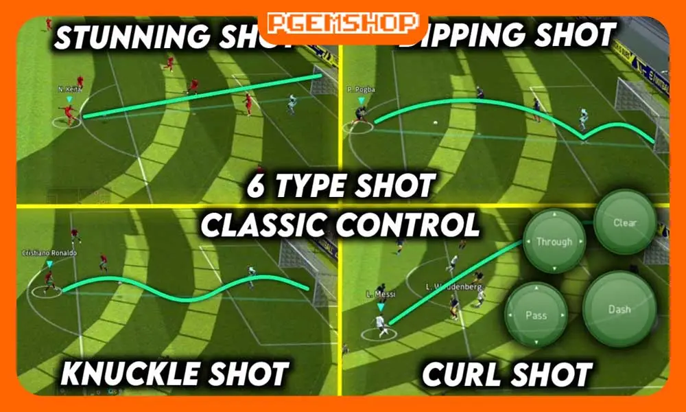 ترفندهای pes موبایل در حمله