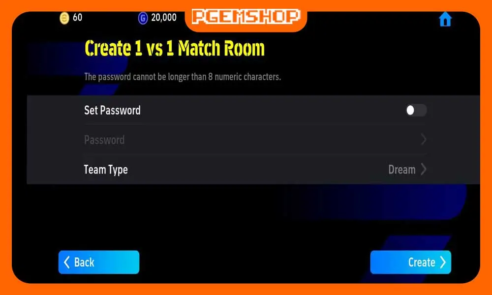 ساخت روم به عنوان میزبان در بازی دو نفره ای فوتبال